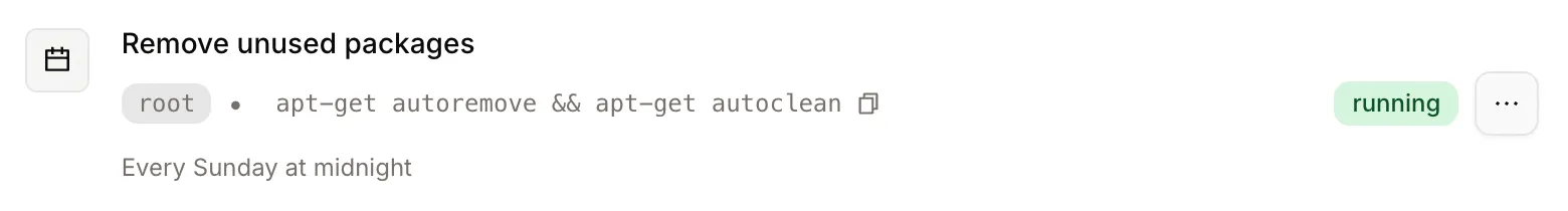 Edit scheduled job