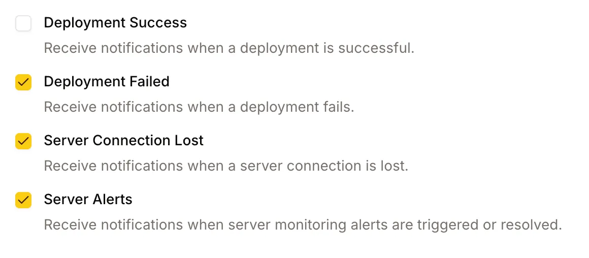 Notifications